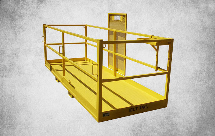 ELT Fork Lift Basket 1 "forklift basket","work platforms for forklifts","man basket for forklift"