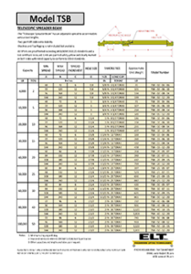 Telescoping Spreader Beam product info thumbnail